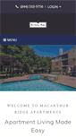 Mobile Screenshot of mymacarthurridgeapartments.com