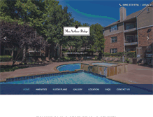 Tablet Screenshot of mymacarthurridgeapartments.com